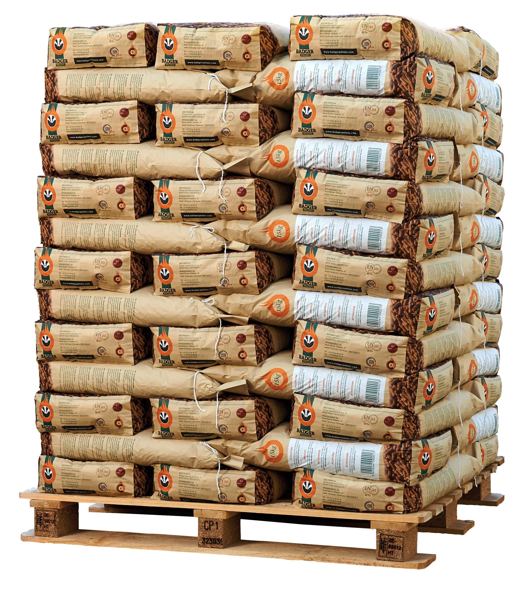 Badger Pellets ENplus A1 65zk van 15kg - Afbeelding 2