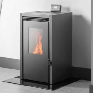 Pelletkachel 10 kw zwart